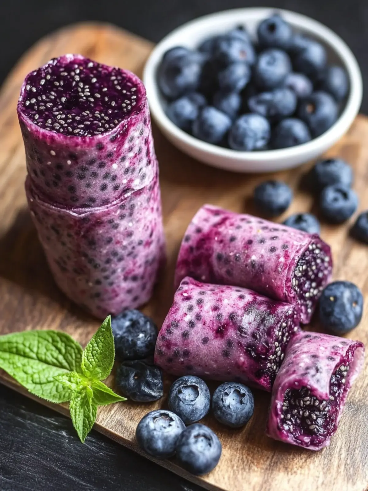 Delicious Blueberry Chia Seed Fruit Roll Ups Recipe You'll Love 5 Blueberry Chia Seed Fruit Roll Ups Recipe