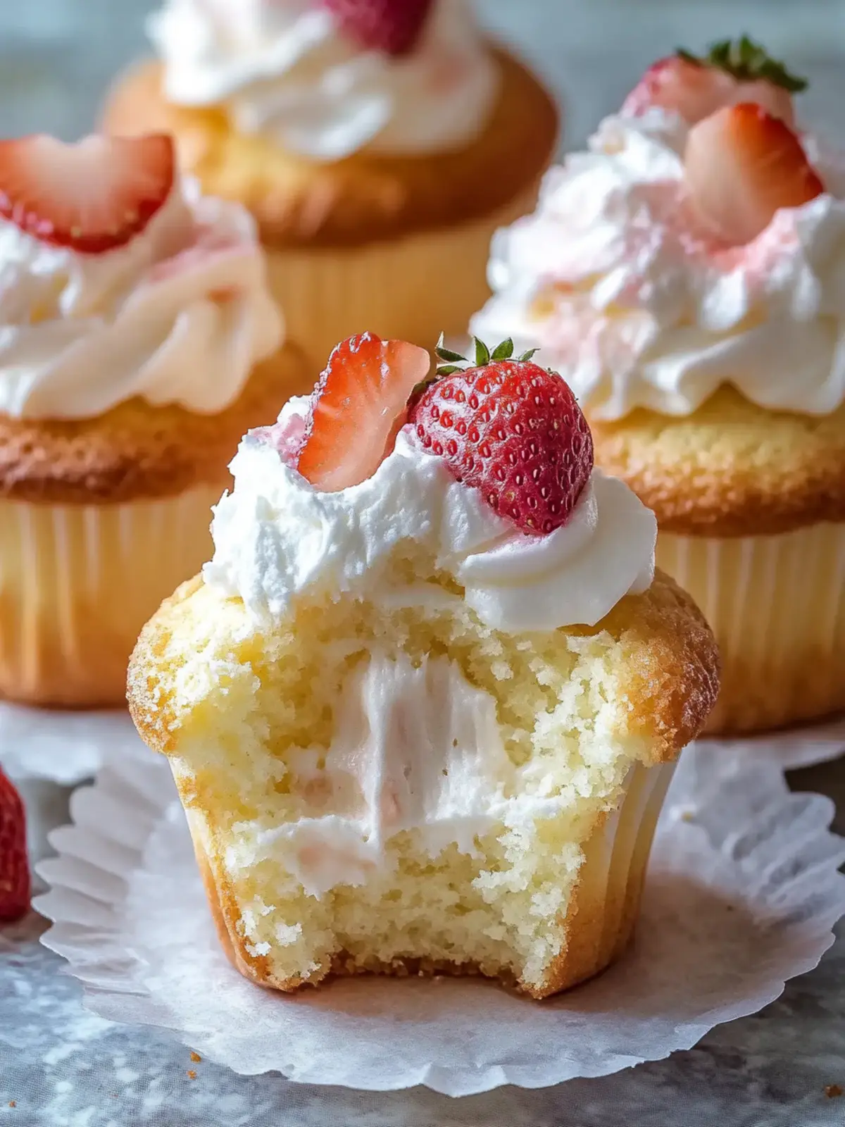 Bourbon Strawberry Angel Food Cupcakes to Sweeten Your Day 2 Bourbon Strawberry Angel Food Cupcakes
