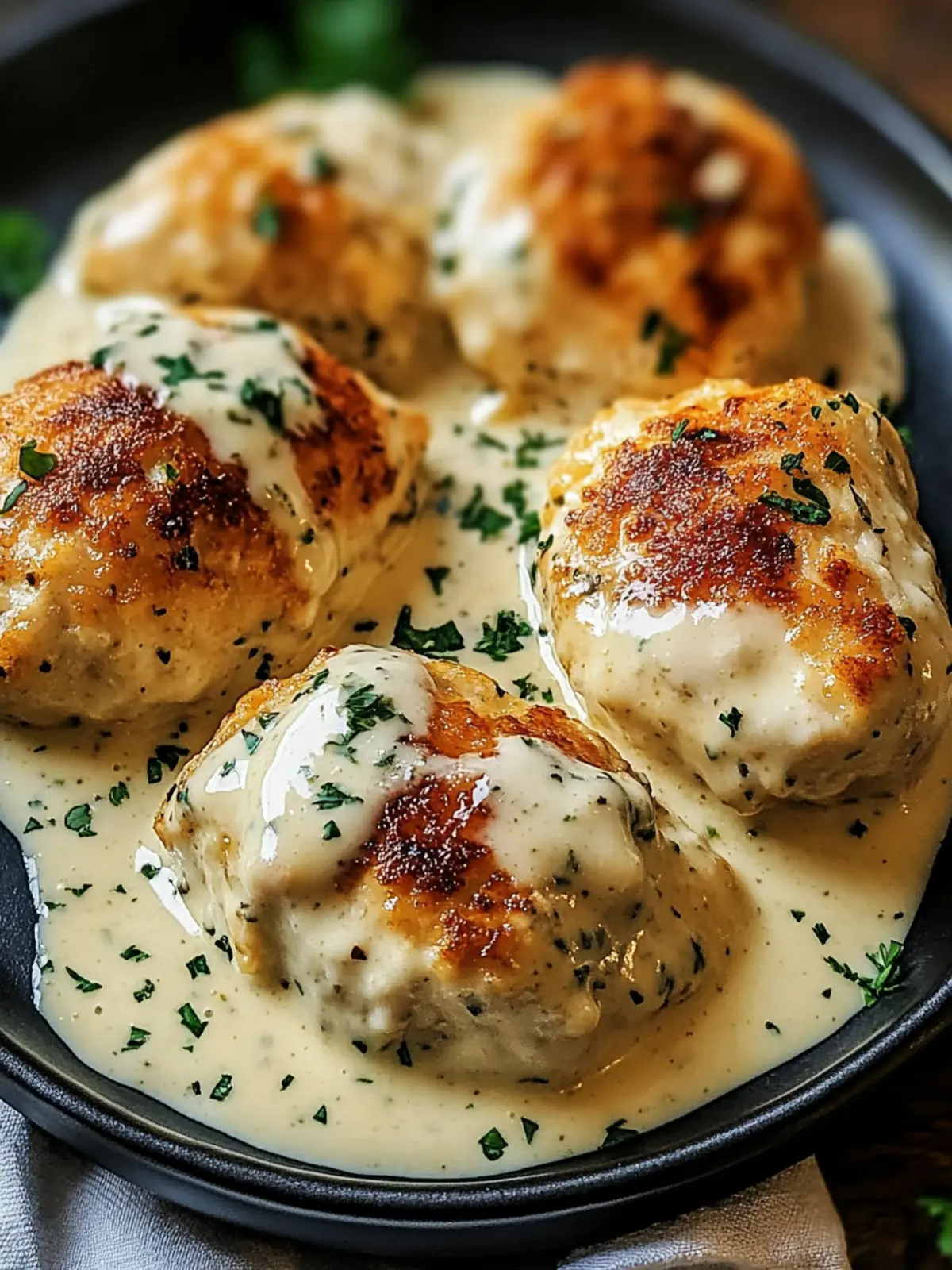Delicious Chicken Pillows with Creamy Parmesan Sauce Magic 4 Chicken Pillows with Creamy Parmesan Sauce