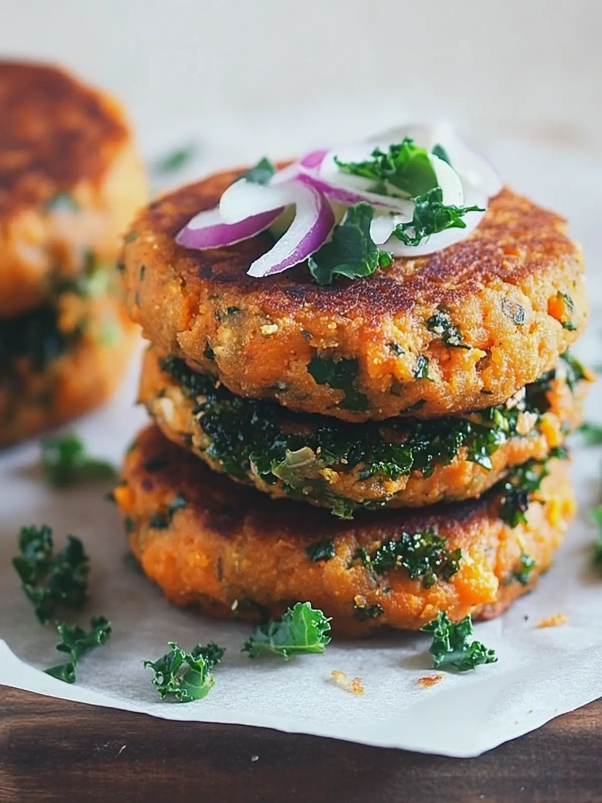 Delicious Sweet Potato and Kale Patties You’ll Love (Vegan) 2 Sweet Potato and Kale Patties (Vegan & Gluten Free)