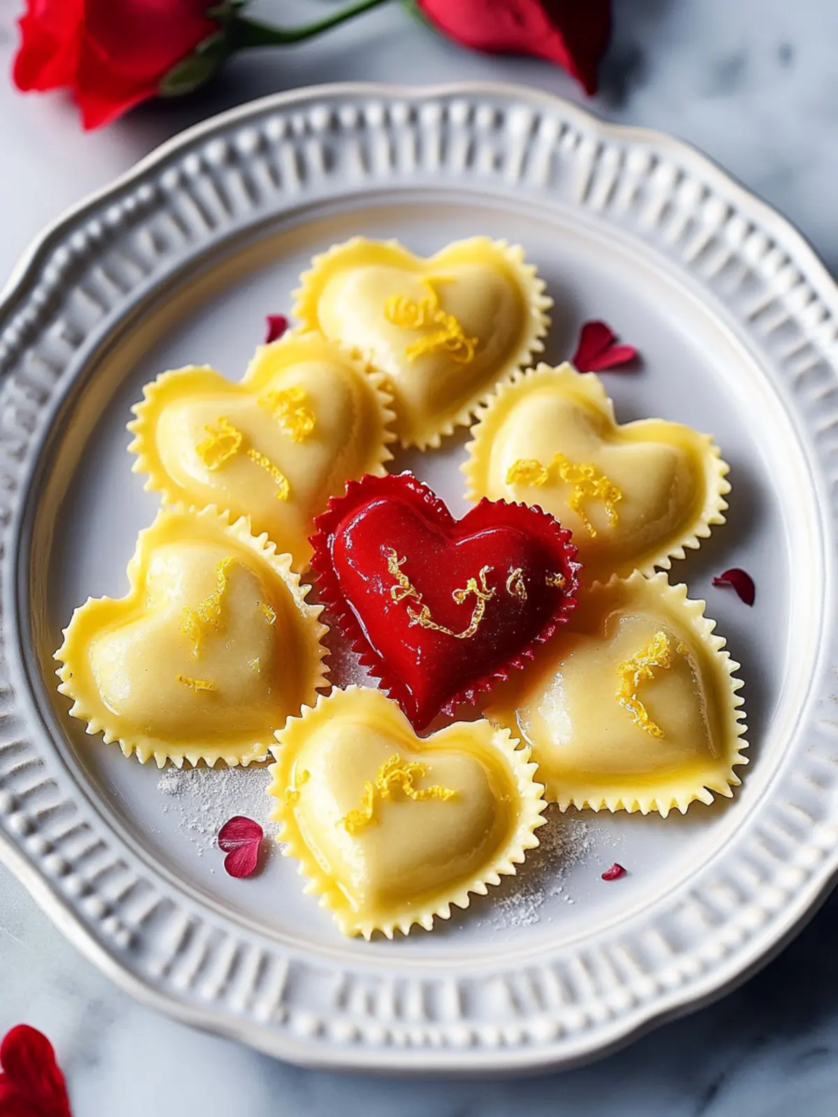 Lemon Ricotta Heart Shaped Ravioli: Love at First Bite 3 Lemon Ricotta Heart Shaped Ravioli for St. Valentine’s Day