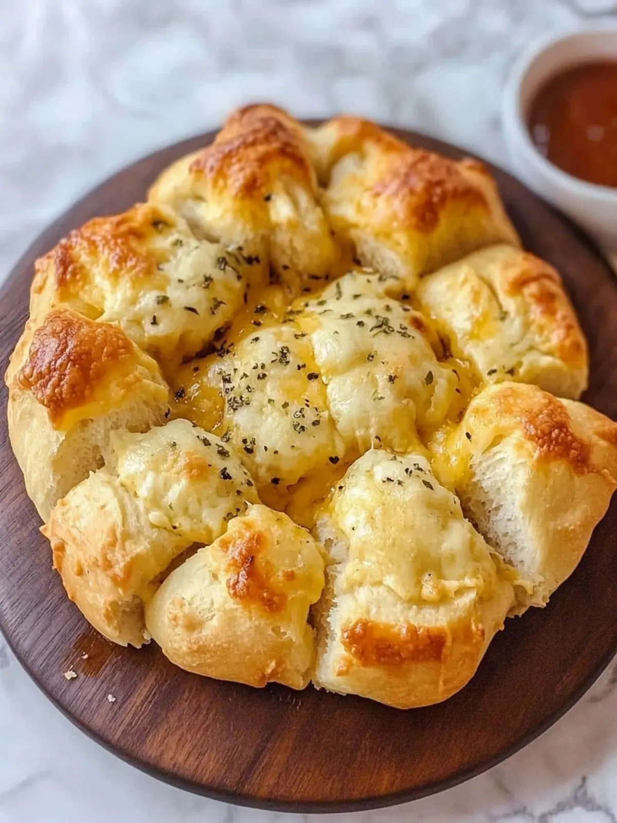 Savor Cheesy Pull-Apart Bread with Garlic and Herbs Today 4 Cheesy Pull-Apart Bread