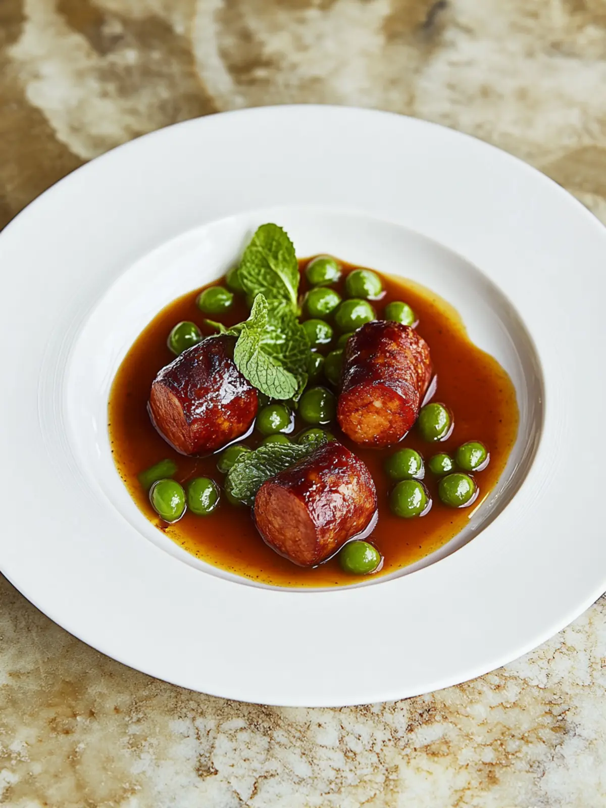 Savor Chorizo with Minted Peas for a Fresh Twist on Dinner 3 Chorizo with minted peas