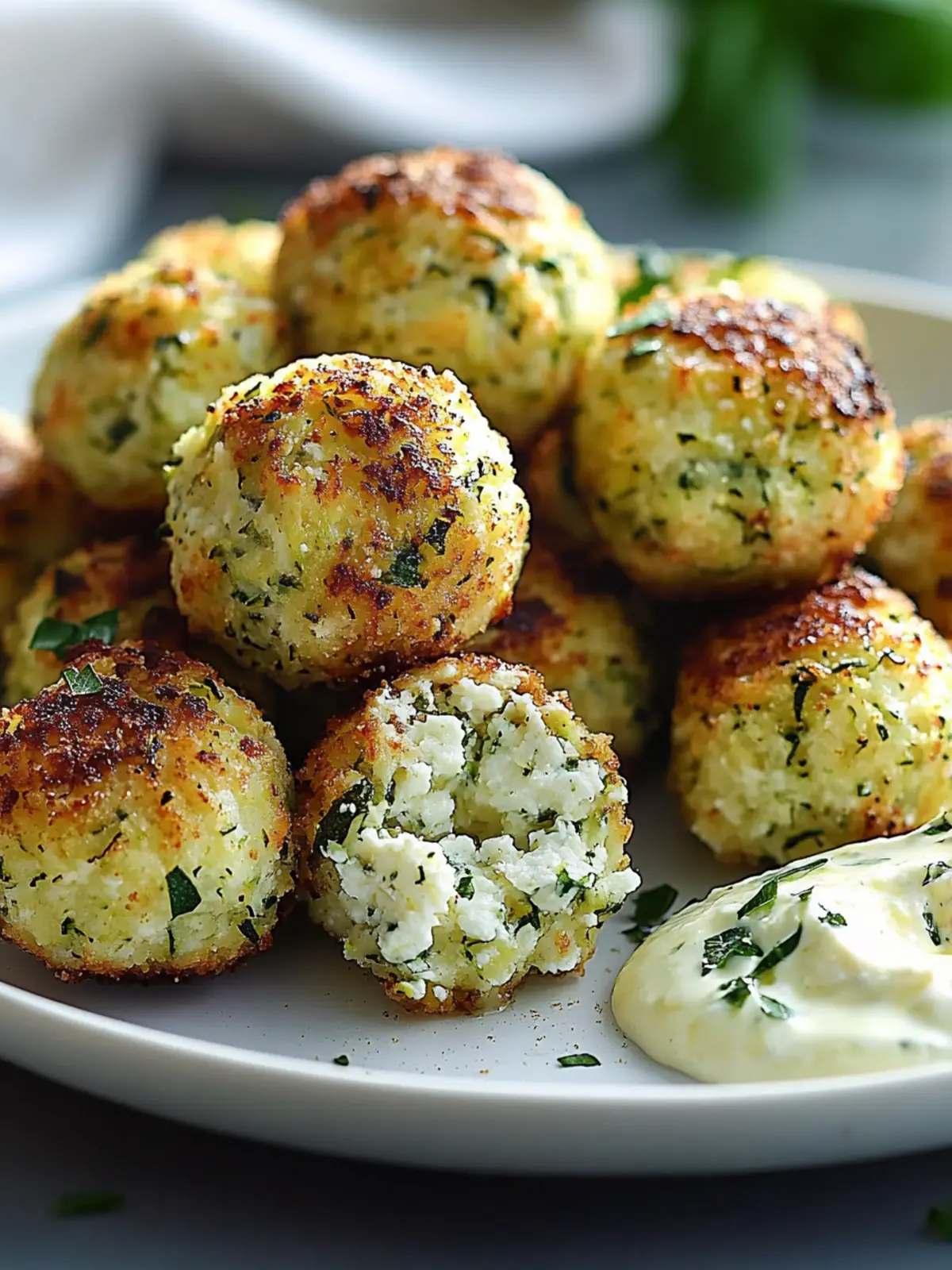 Crispy Zucchini Feta Balls for Guilt-Free Snacking Delight 4 Crispy Zucchini Feta Balls