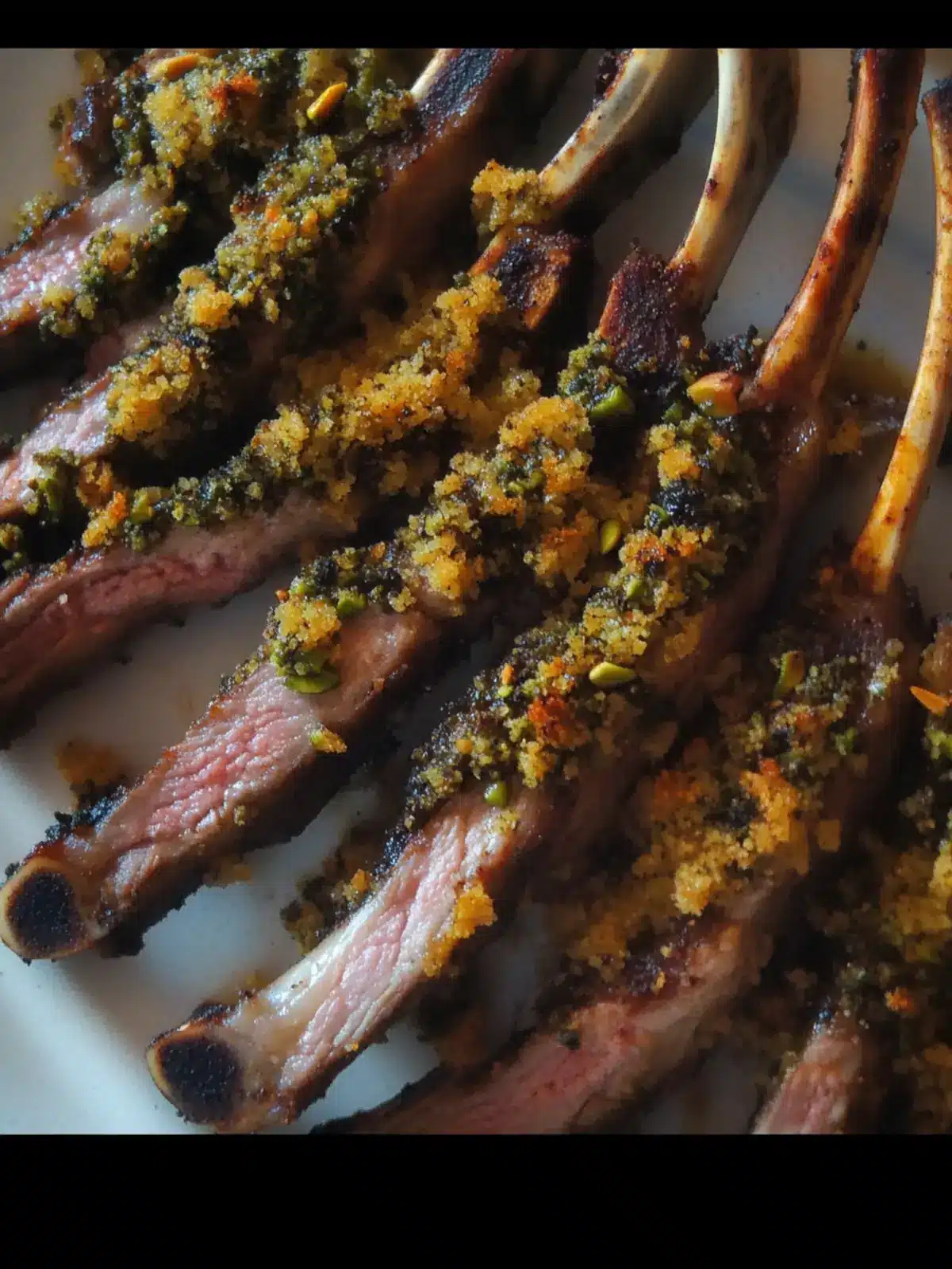 Pistachio Lamb Chops with Breadcrumbs: A Flavorful Delight 4 Lamb chops with breadcrumbs and pistachio