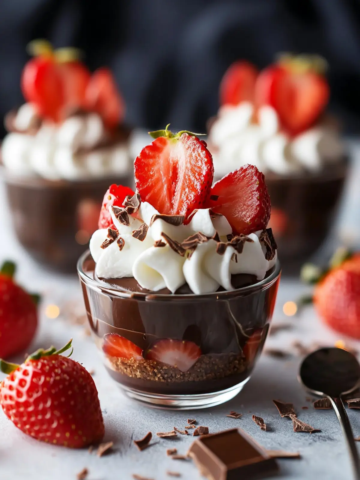 No-Bake Chocolate Strawberry Dessert Cups for Sweet Moments 4 No-Bake Chocolate Strawberry Dessert Cups