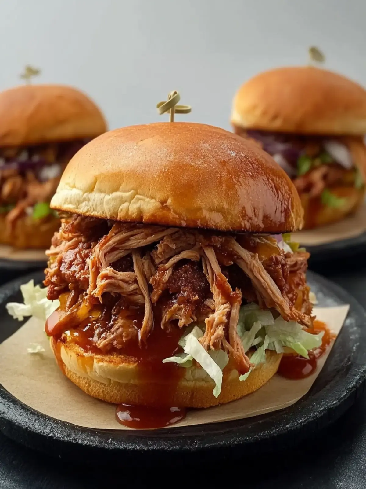 Savory Pulled Pork Sandwiches with Crunchy Coleslaw Delight 2 Pulled pork sandwiches