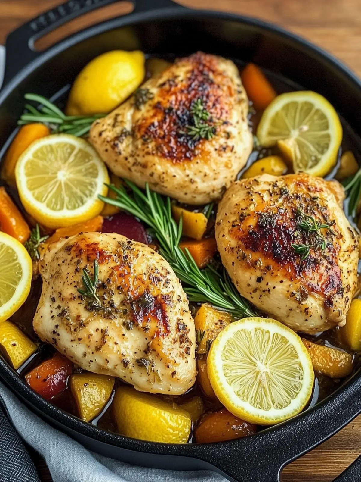 Savor One-Pan Lemon Herb Chicken for Effortless Dinner Bliss 4 One-Pan Lemon Herb Chicken Recipe