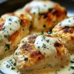 Delicious Chicken Pillows with Creamy Parmesan Sauce Magic 8 Chicken Pillows with Creamy Parmesan Sauce