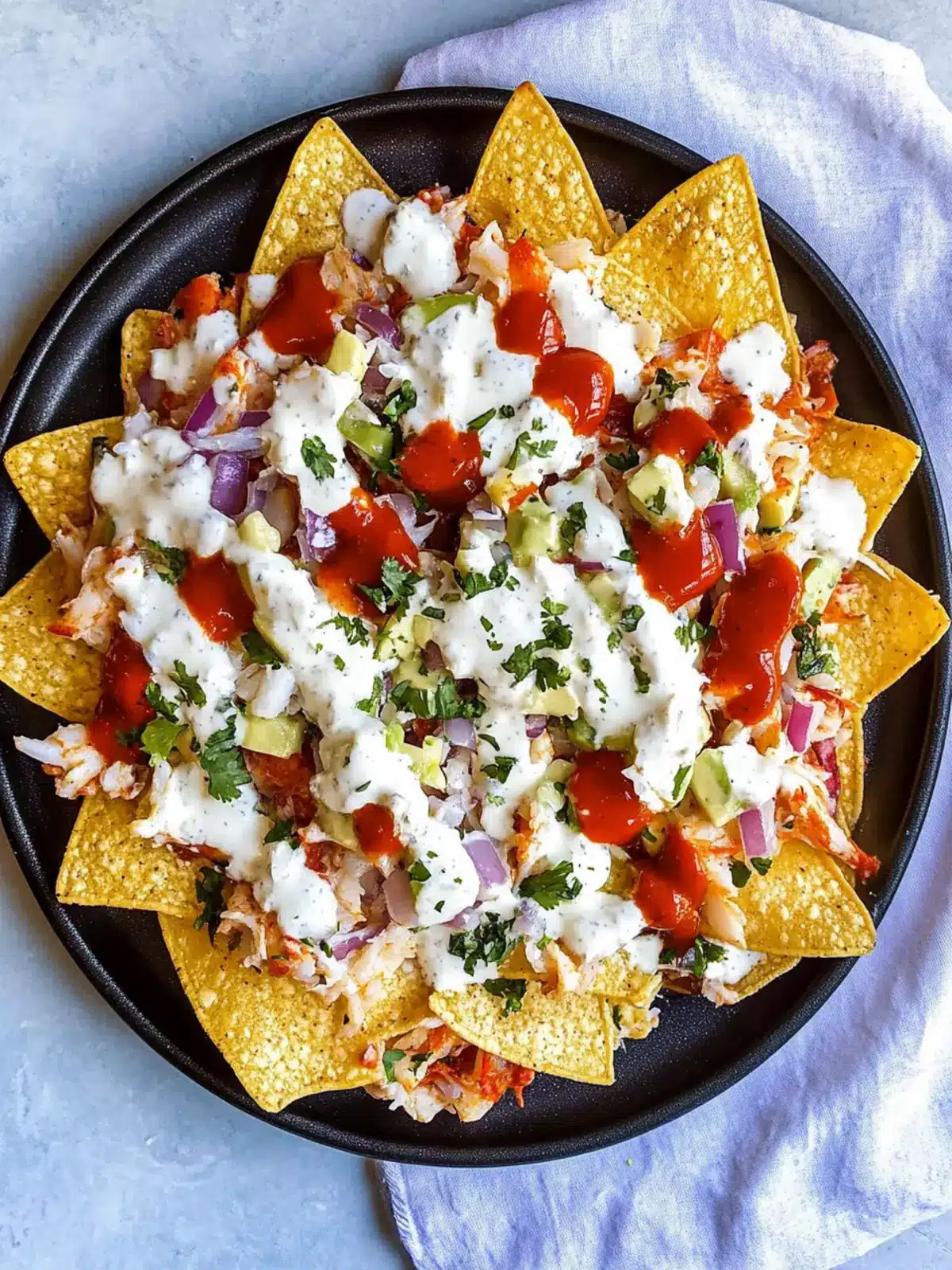 Crab Nachos with Garlic Yogurt Sauce for Ultimate Game Day Delight 5 Crab Nachos with Garlic Yogurt Sauce