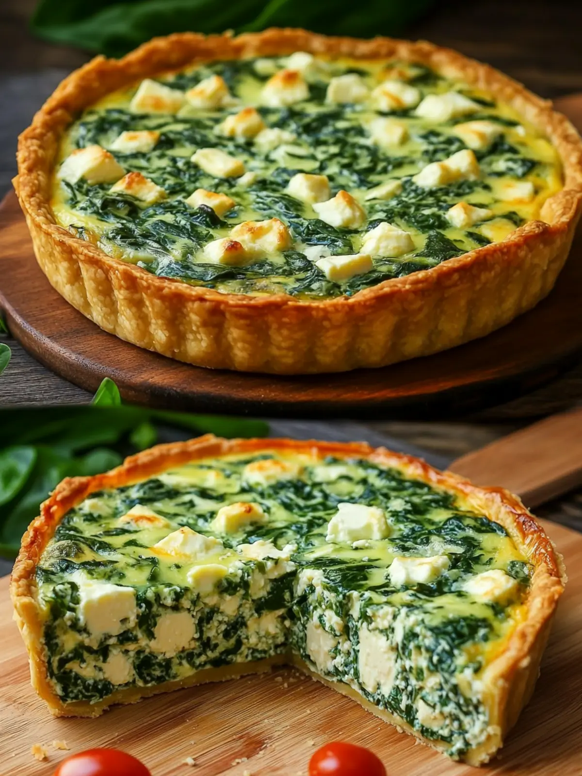 Mediterranean Spinach Cheese Feta Quiche for Cozy Nights 3 Mediterranean Spinach Cheese Feta Quiche