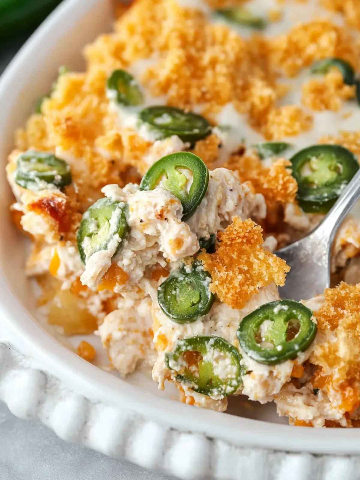 Irresistible Jalapeño Popper Chicken Casserole Recipe 2 Jalapeño Popper Chicken Casserole
