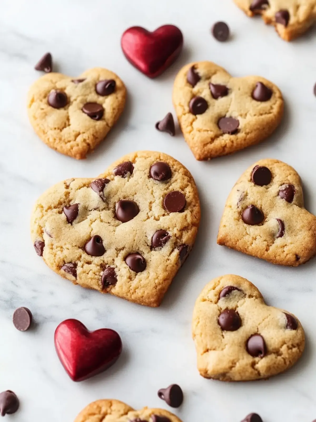 Heart Shaped Chocolate Chip Cookies for Sweet Moments 5 Heart Shaped Chocolate Chip Cookies