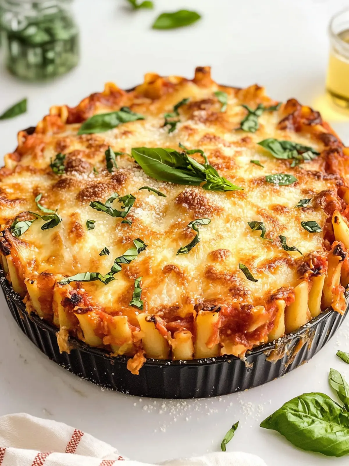 Heavenly Stuffed Rigatoni Pasta Pie Your Family Will Adore 2 Stuffed Rigatoni Pasta Pie