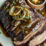 Mouthwatering Oven-Roasted Beef Brisket with Onion Jus Delight 4 Oven-Roasted Beef Brisket with Onion Jus Delight