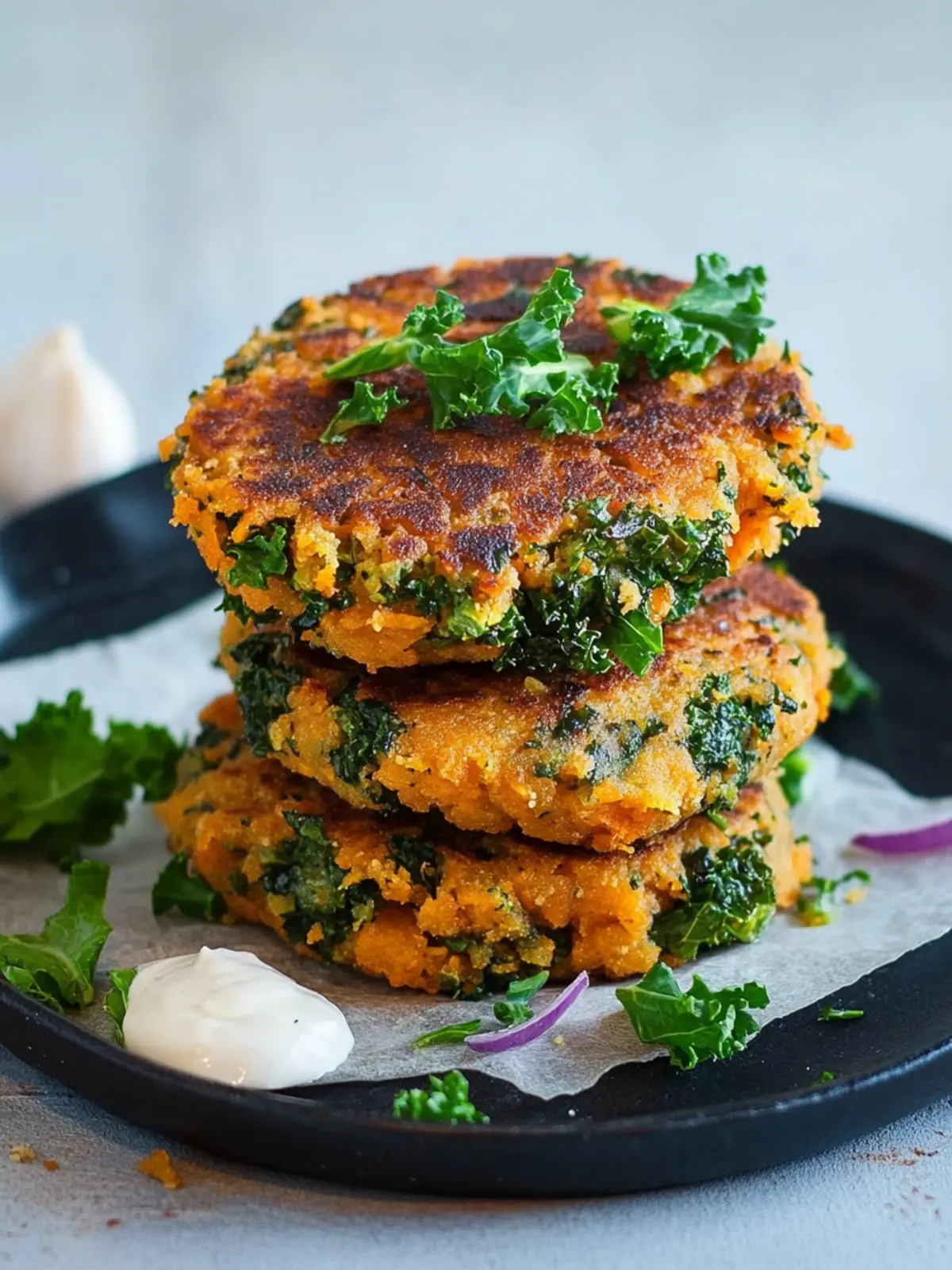 Delicious Sweet Potato and Kale Patties You’ll Love (Vegan) 4 Sweet Potato and Kale Patties (Vegan & Gluten Free)