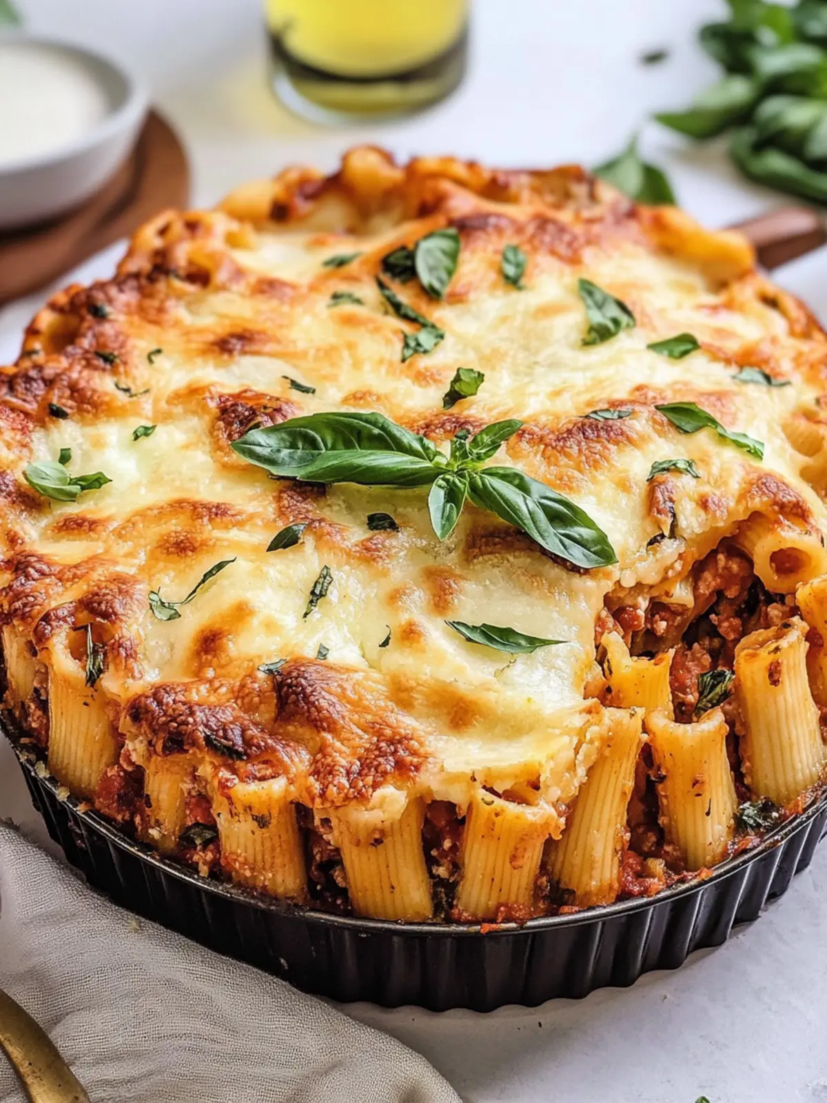 Heavenly Stuffed Rigatoni Pasta Pie Your Family Will Adore 5 Stuffed Rigatoni Pasta Pie