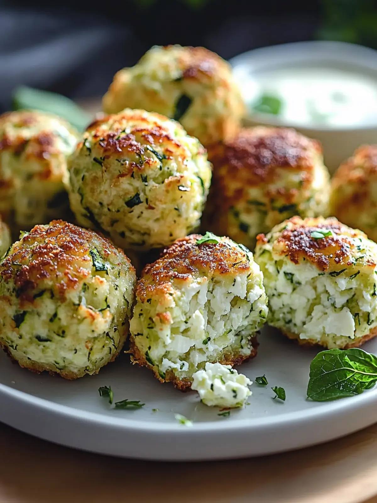 Crispy Zucchini Feta Balls for Guilt-Free Snacking Delight 3 Crispy Zucchini Feta Balls