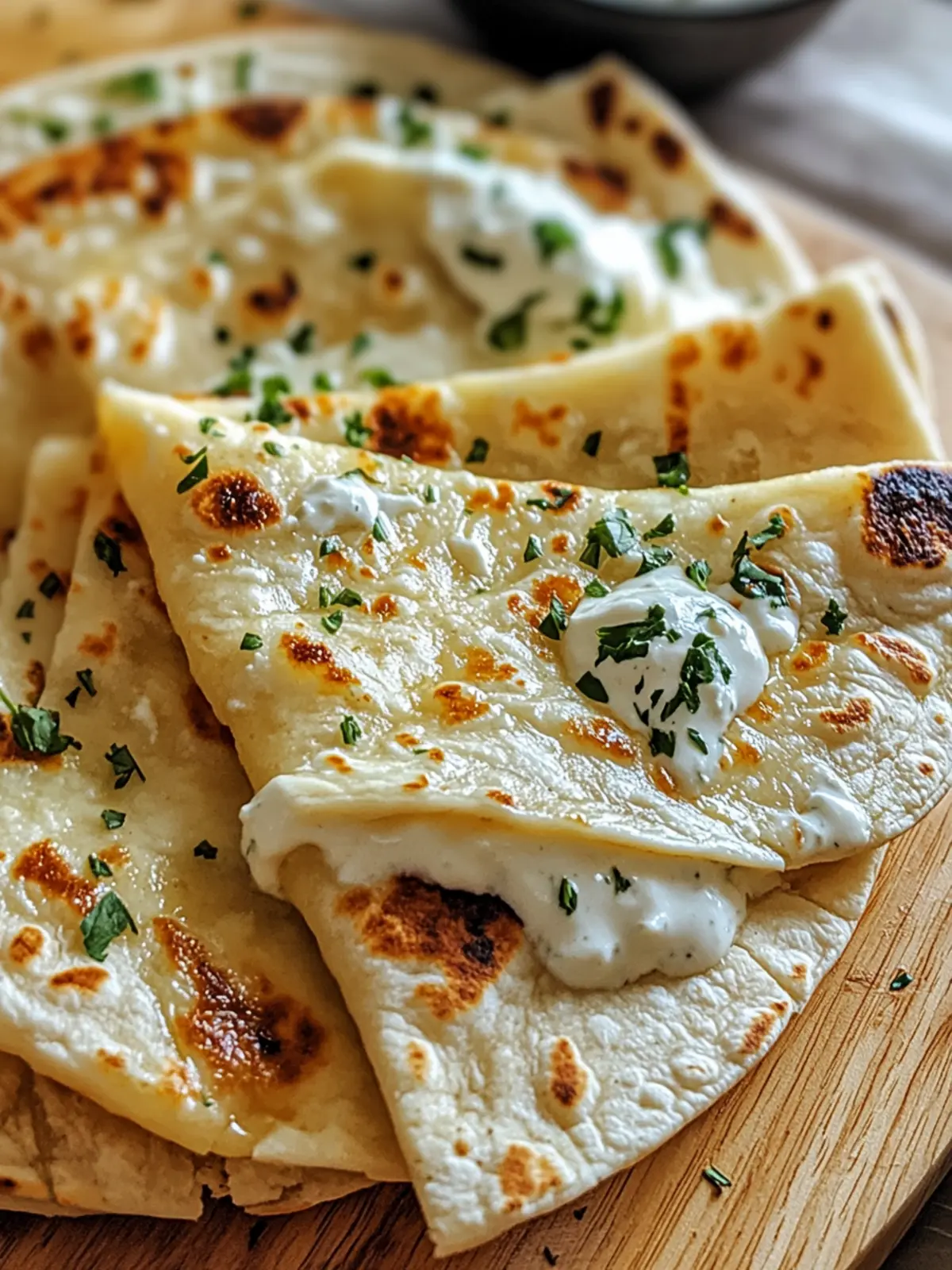 Sourdough Tortillas with Creamy Mozzarella: A Delicious Twist 3 Sourdough tortillas with Creamy Mozzarella