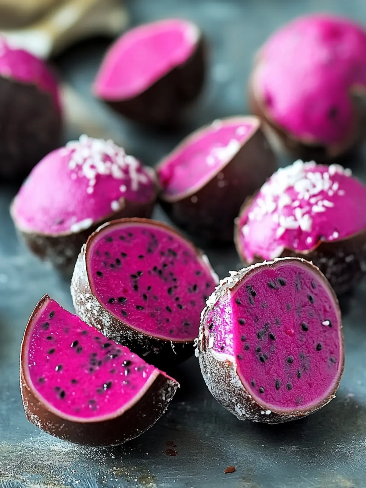 Dark Chocolate Dragon Fruit Coconut Treats You’ll Crave 5 Dark Chocolate Dragon Fruit Coconut Treats