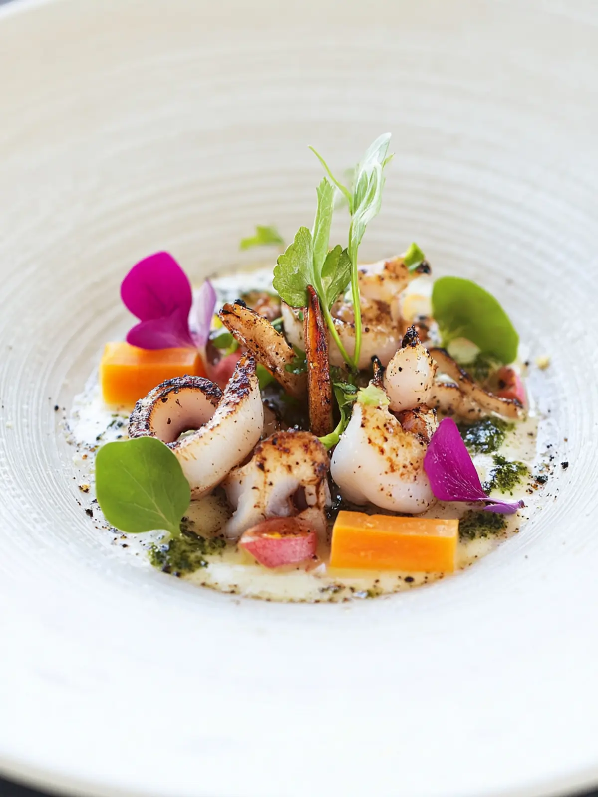 Savor Grilled Squid with Aromatic Herbs for a Flavor Boost 2 Grilled squid with aromatic herbs