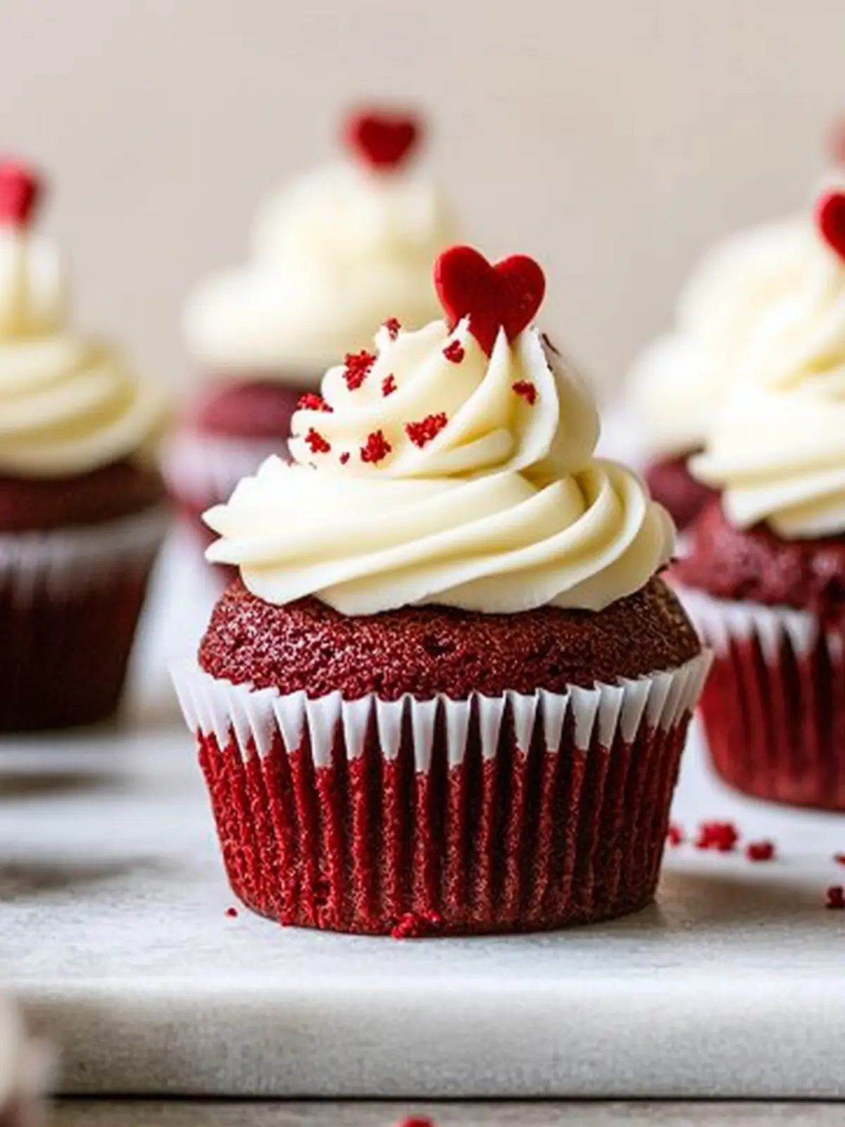 Decadent Valentine's Red Velvet Cupcakes to Wow Your Love 3 valentine's Red Velvet Cupcakes