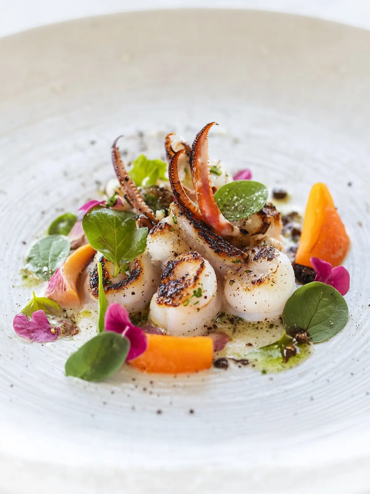 Savor Grilled Squid with Aromatic Herbs for a Flavor Boost 4 Grilled squid with aromatic herbs