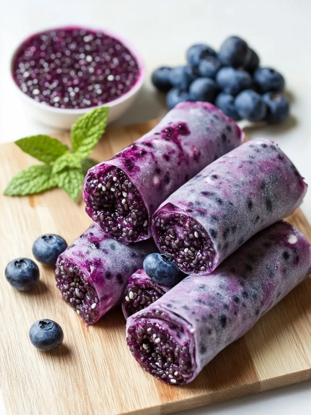 Delicious Blueberry Chia Seed Fruit Roll Ups Recipe You'll Love 2 Blueberry Chia Seed Fruit Roll Ups Recipe