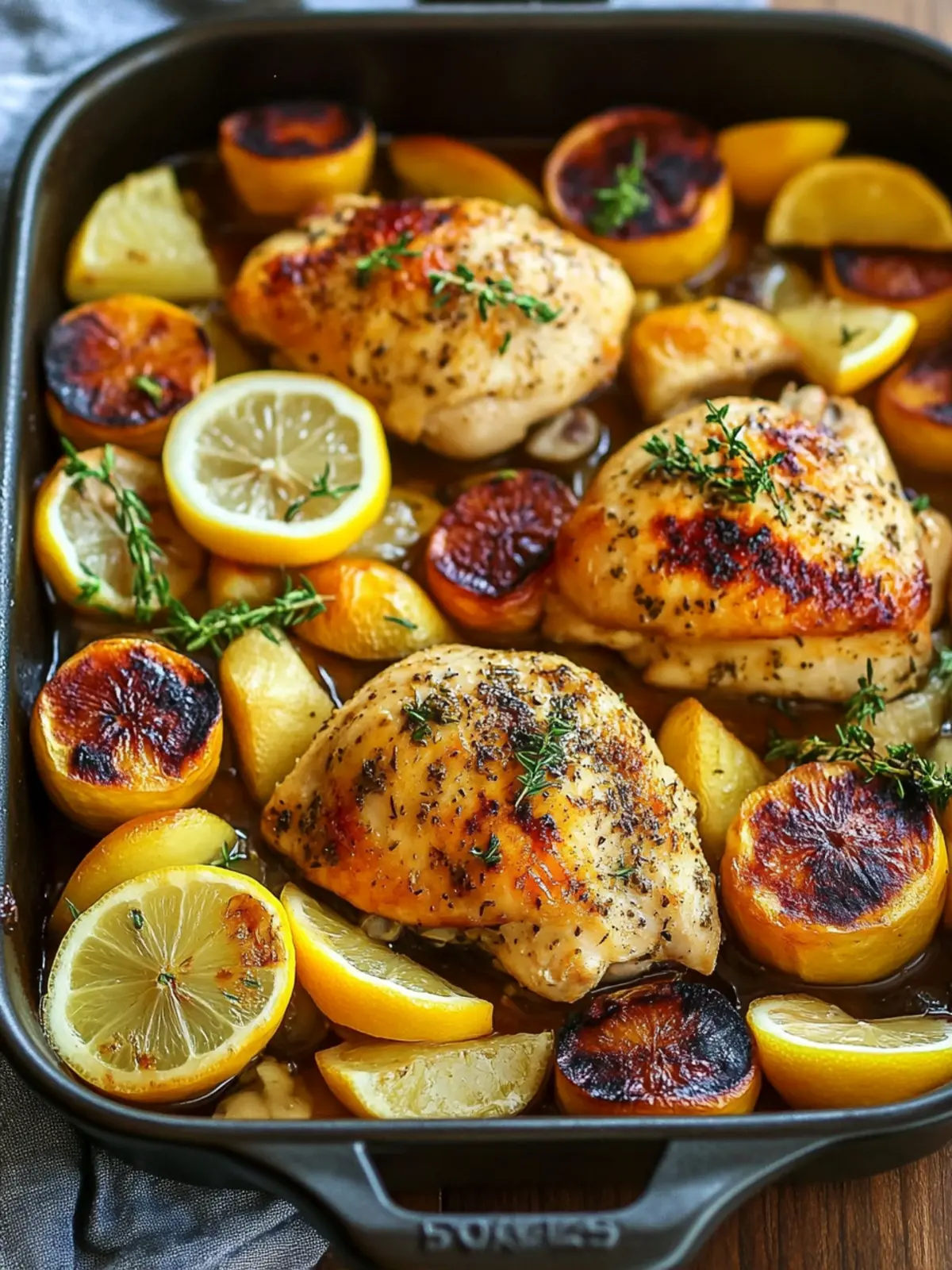 Savor One-Pan Lemon Herb Chicken for Effortless Dinner Bliss 2 One-Pan Lemon Herb Chicken Recipe