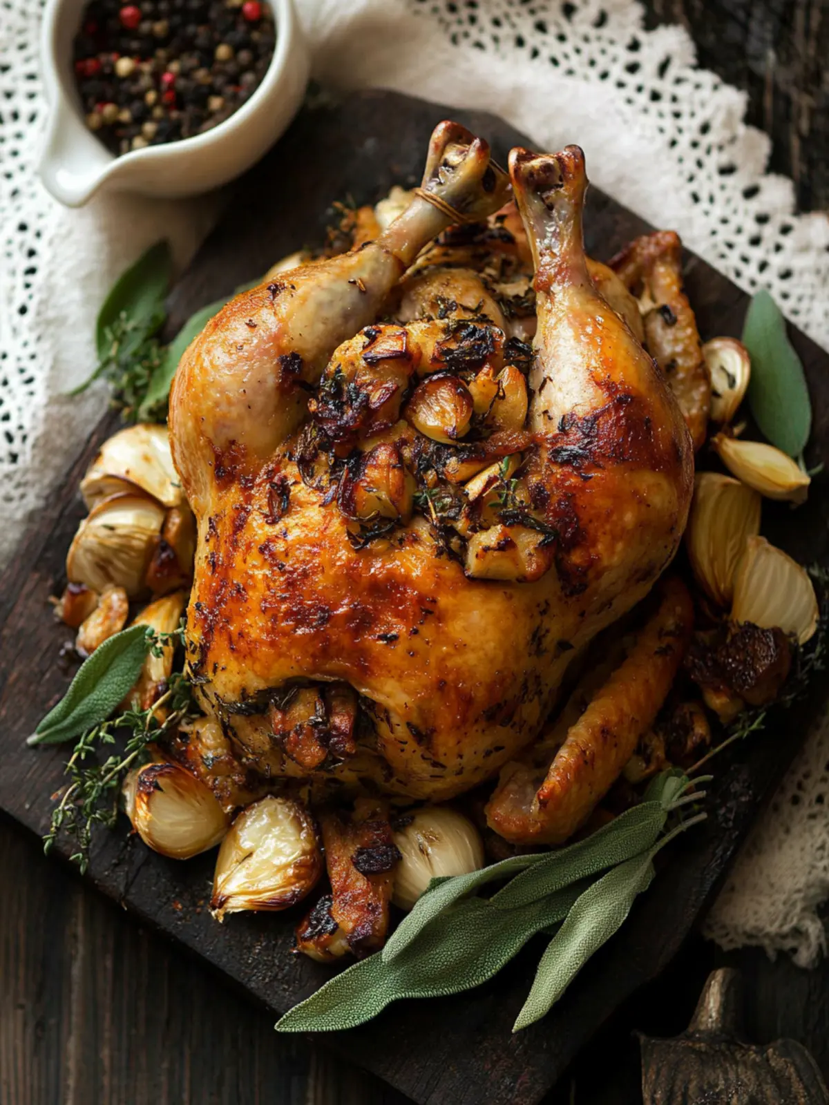 Stuffed Cornish Game Hen with Garlic and Sage Delight 2 Stuffed Cornish Game Hen with Garlic and Sage