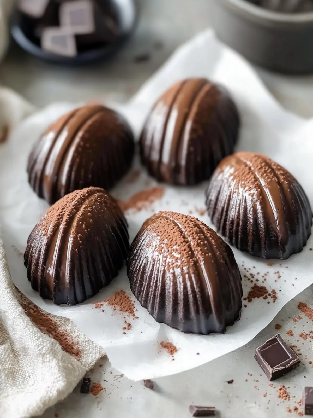 Irresistible Double Chocolate Madeleines for Ultimate Indulgence 4 Double Chocolate Madeleines
