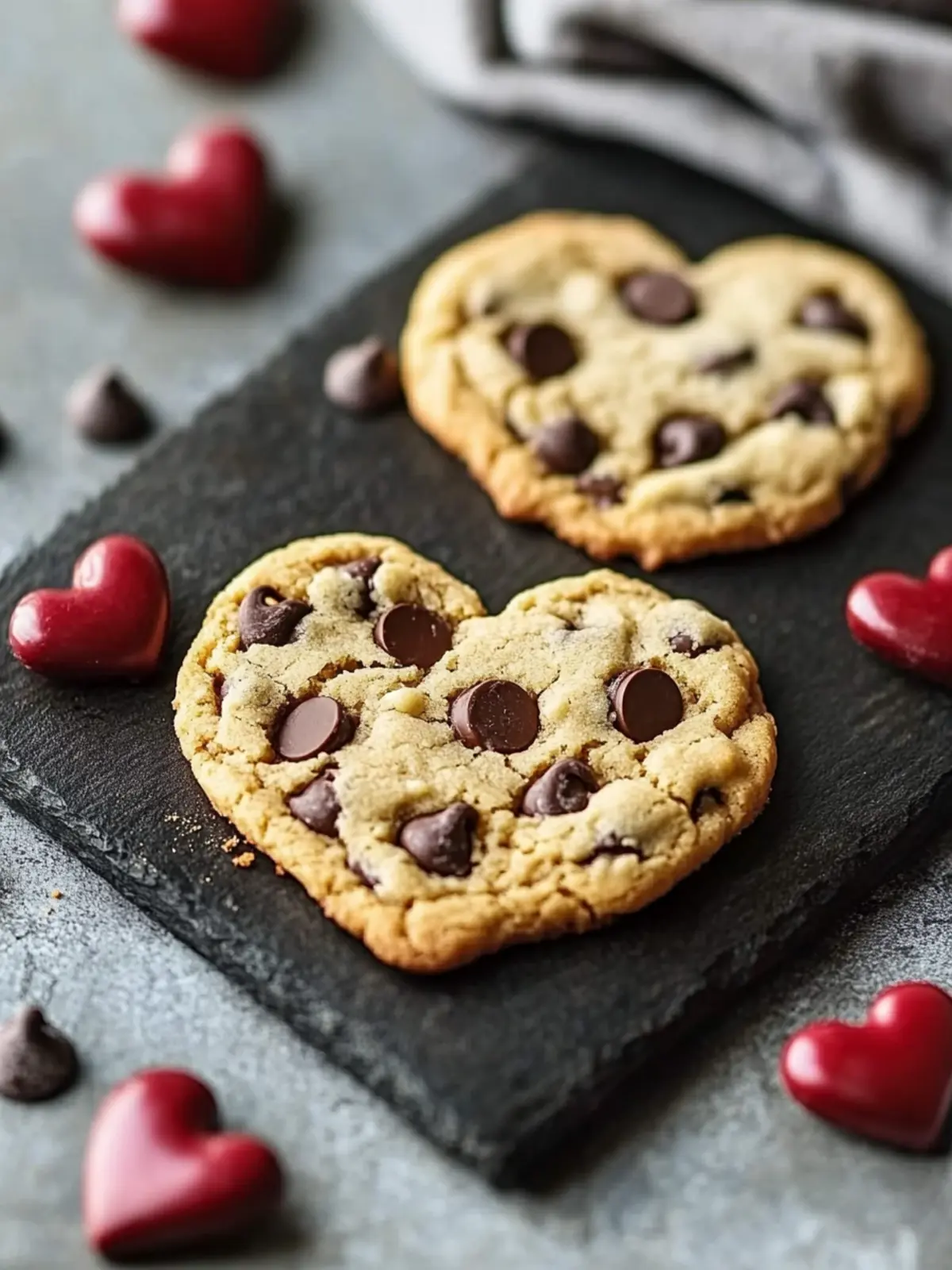 Heart Shaped Chocolate Chip Cookies for Sweet Moments 3 Heart Shaped Chocolate Chip Cookies