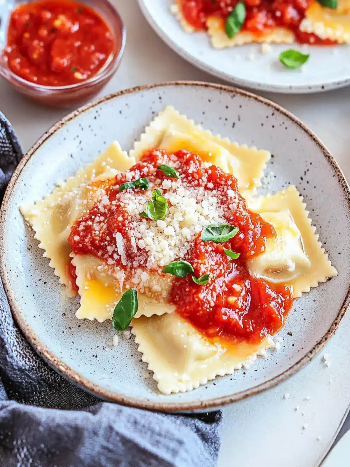 Cheese Ravioli with Red Pepper Tomato Sauce Super Easy Recipe 2 Cheese Ravioli with Red Pepper Tomato Sauce