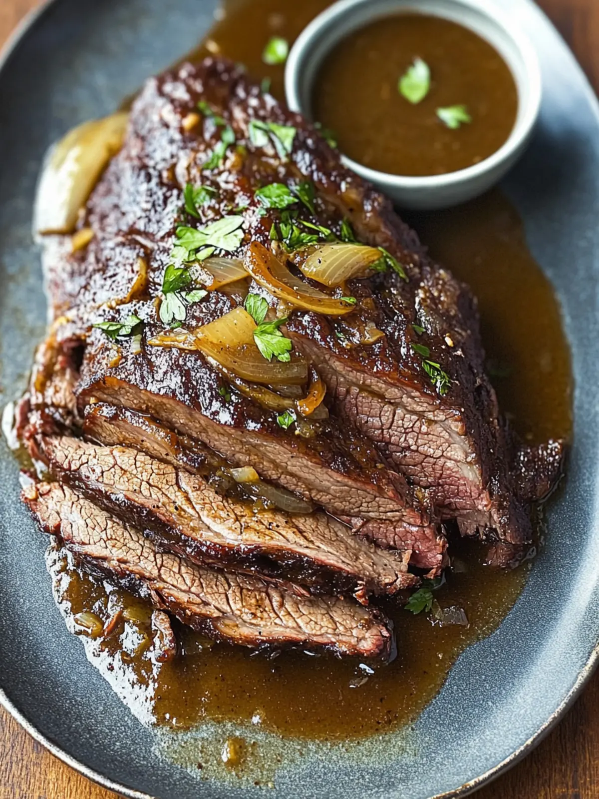 Mouthwatering Oven-Roasted Beef Brisket with Onion Jus Delight 2 Oven-Roasted Beef Brisket with Onion Jus Delight