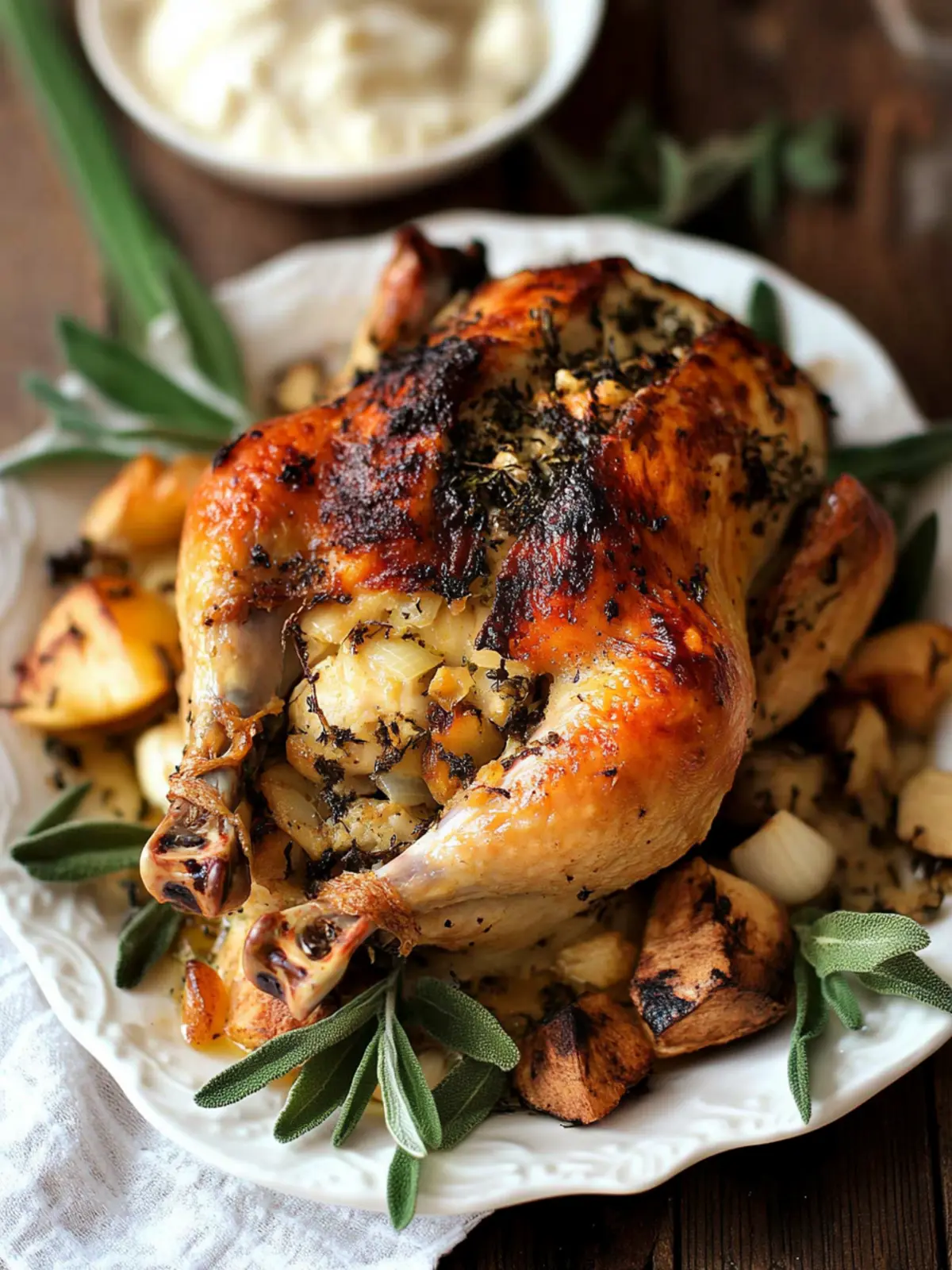 Stuffed Cornish Game Hen with Garlic and Sage Delight 5 Stuffed Cornish Game Hen with Garlic and Sage