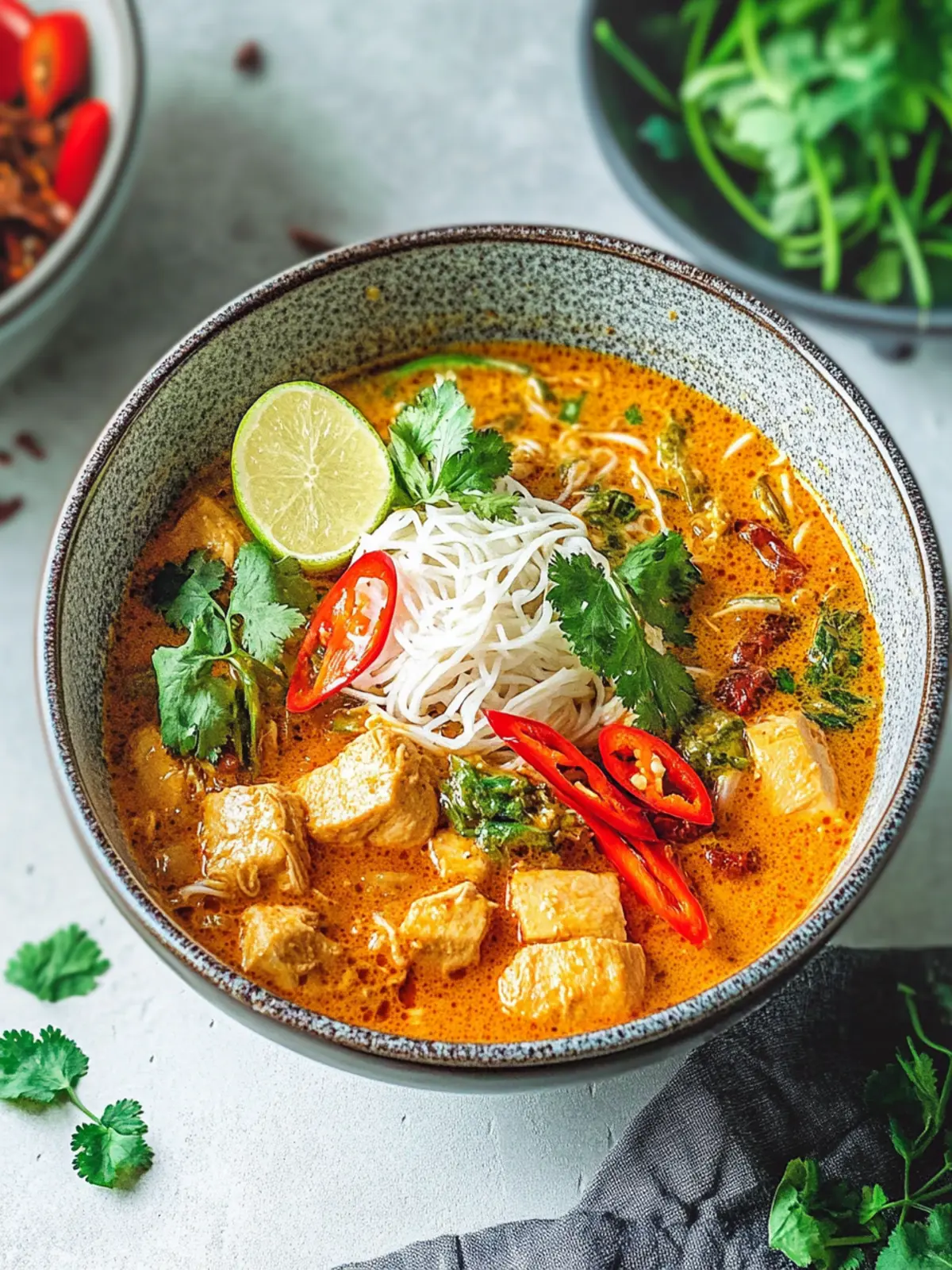 Easy Chicken Laksa Curry Recipe: 30 Mins to Delicious Bliss 4 Easy Chicken Laksa Curry Recipe: 30 Mins Malaysian Curry