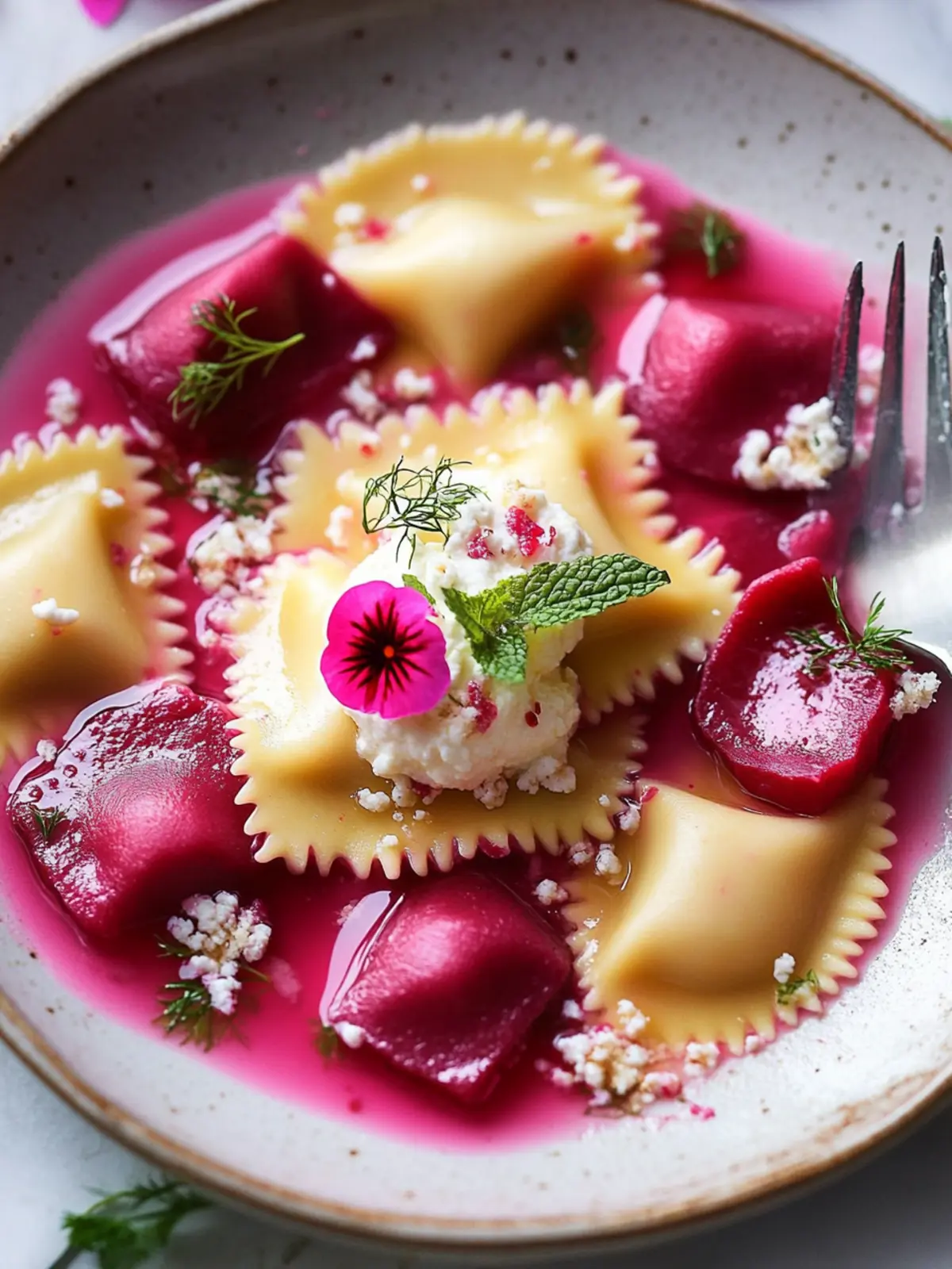 Valentine's Day Red Beets & Ricotta Ravioletti for Two 3 Valentine’s Day Red Beets & Ricotta Ravioletti