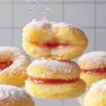 Delightful Sponge Kisses with Raspberry Jam and Cream Filling 6 Sponge Kisses