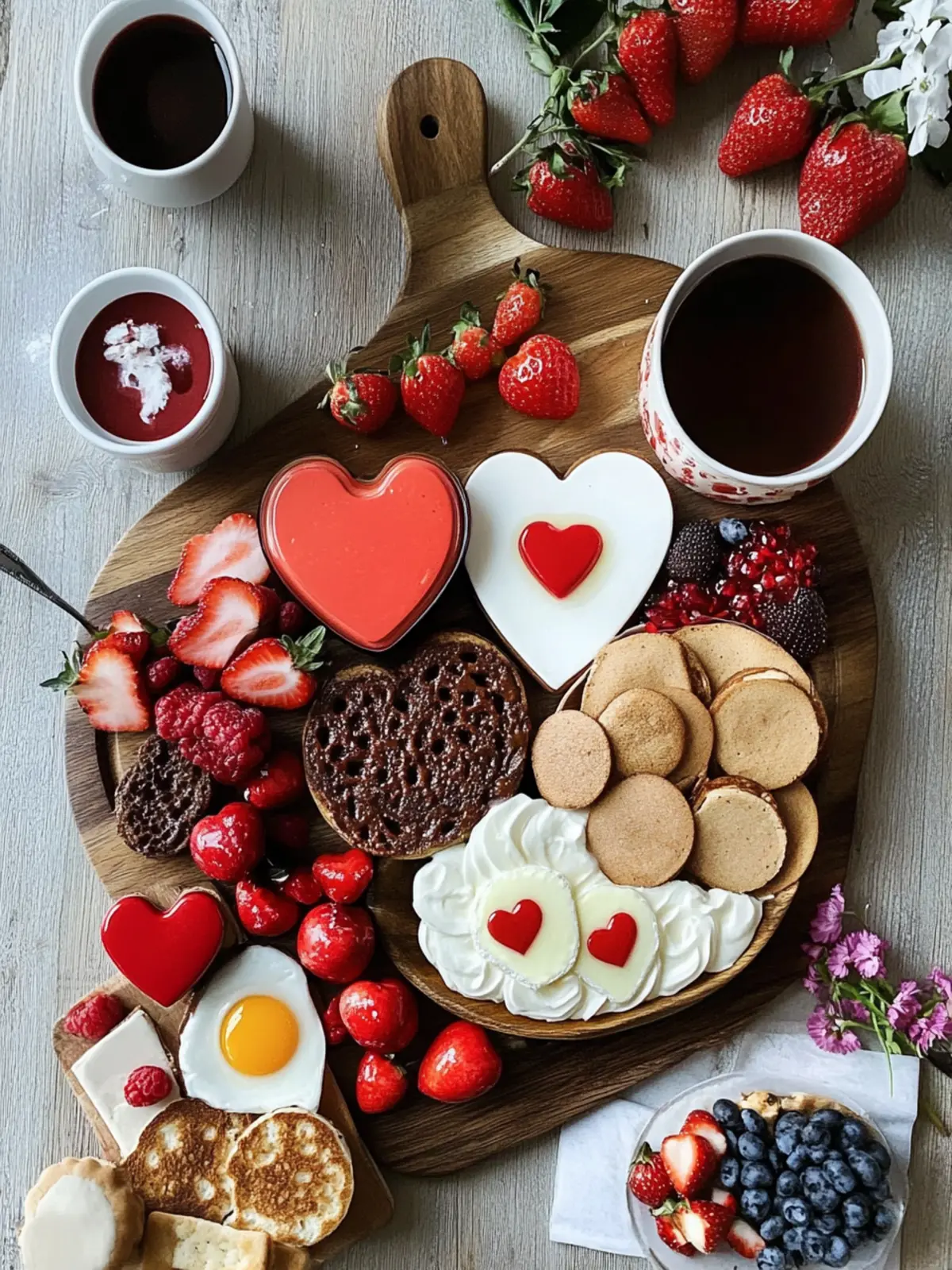 Valentine's Day Breakfast Board: A Sweet Morning Surprise 3 Valentine’s Day Breakfast Board