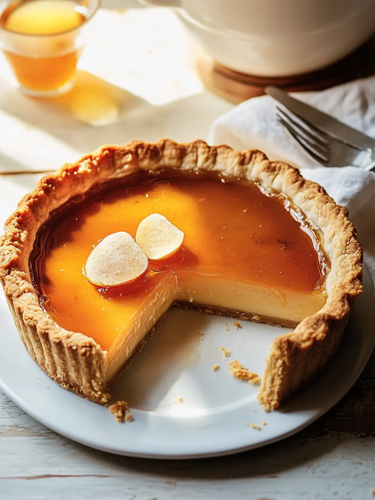 Indulge in Golden Greek Honey Pie Melopita Bliss at Home 2 Golden Greek Honey Pie (Melopita)