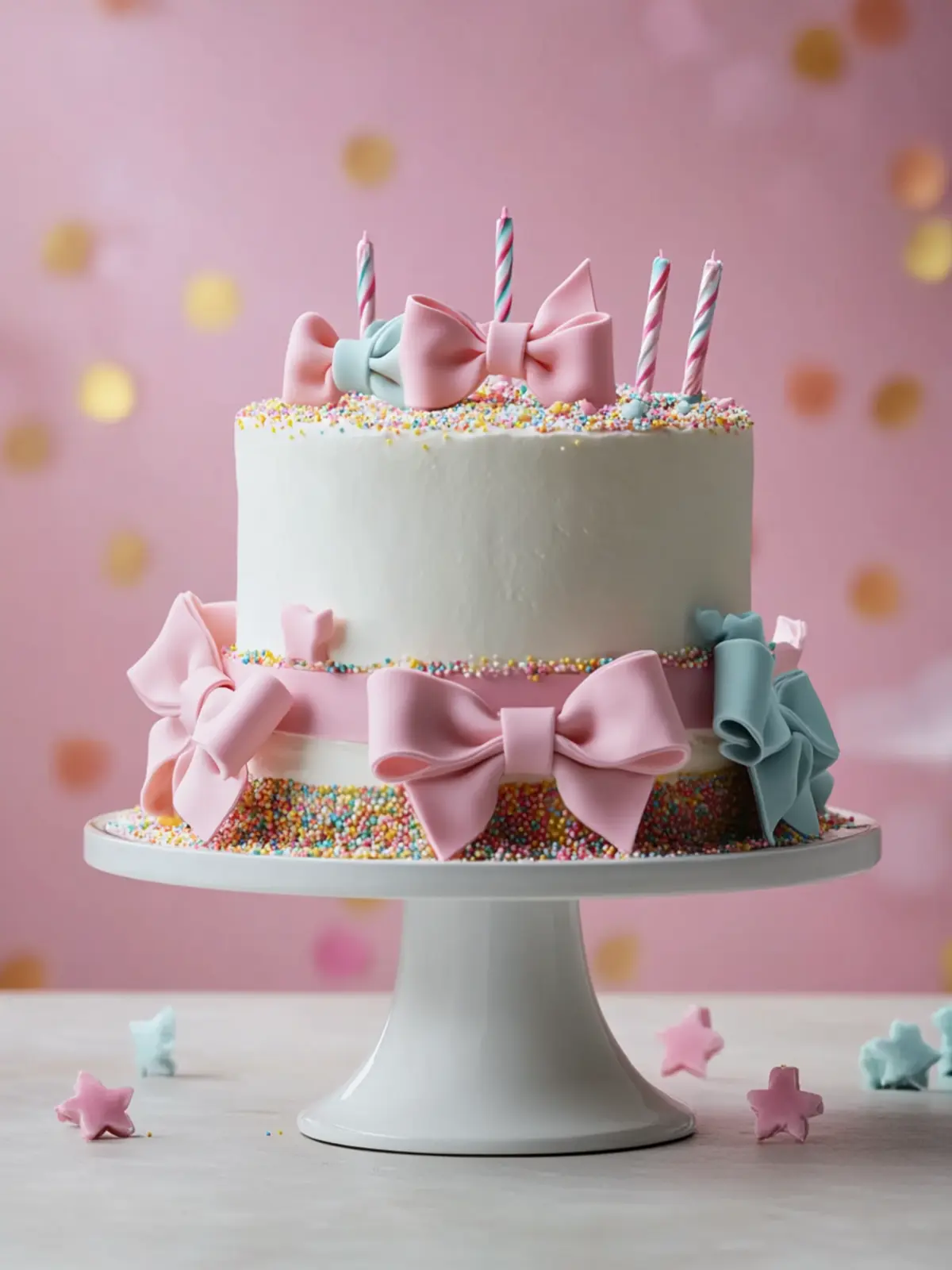 Make Your Own Signature Birthday Cake with Bows for Every Celebration 2 Signature Birthday Cake with Bows