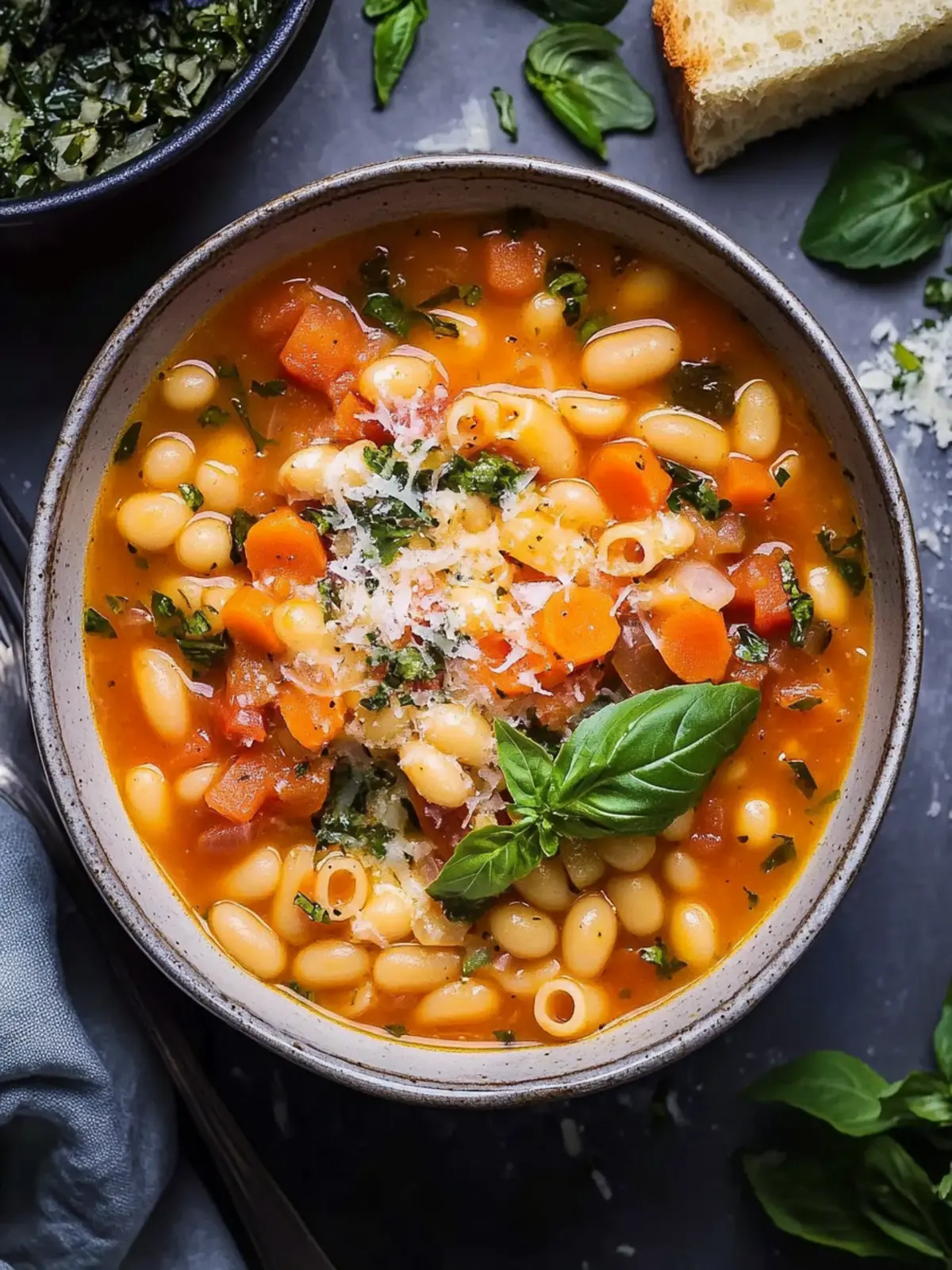Irresistible Pasta e Fagioli with Crispy Pancetta Delight 2 Pasta e Fagioli