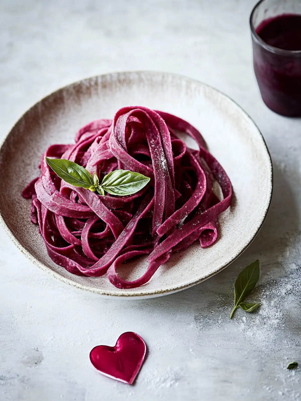 Love at First Bite: Valentine’s Day Beet Fettuccine Noodles 2 Valentine’s Day Beet Fettuccine Noodles
