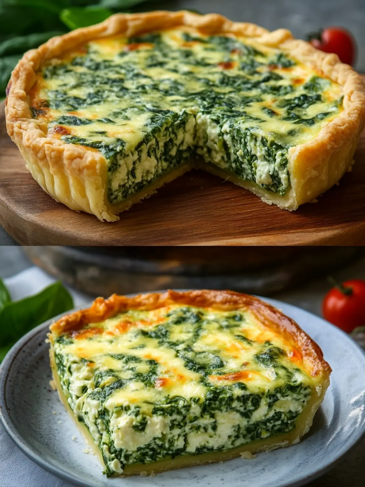 Mediterranean Spinach Cheese Feta Quiche for Cozy Nights 2 Mediterranean Spinach Cheese Feta Quiche