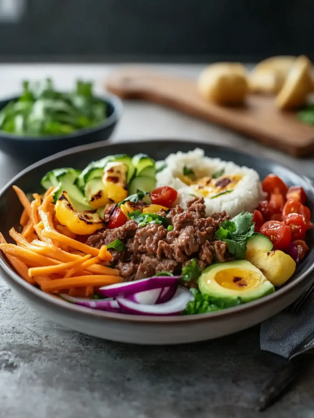 Zesty Lean Beef Egg Roll Bowl for a Quick, Flavor-Packed Meal 4 Zesty Lean Beef Egg Roll Bowl