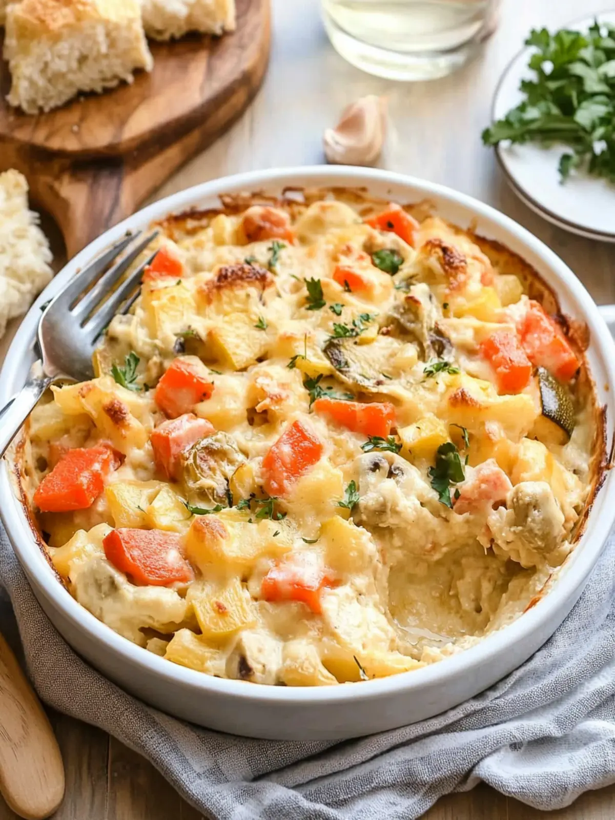 Cheesy Vegetable Casserole for a Cozy Family Dinner 2 Cheesy Vegetable Casserole
