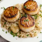 Savor Sage Butter Scallops with Brie & Roasted Garlic Basmati 10 Sage Butter Scallops with Brie & Roasted Garlic Basmati