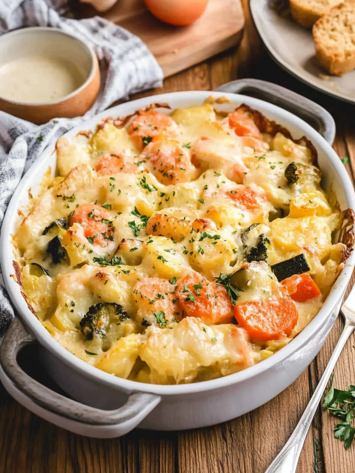 Cheesy Vegetable Casserole for a Cozy Family Dinner 3 Cheesy Vegetable Casserole