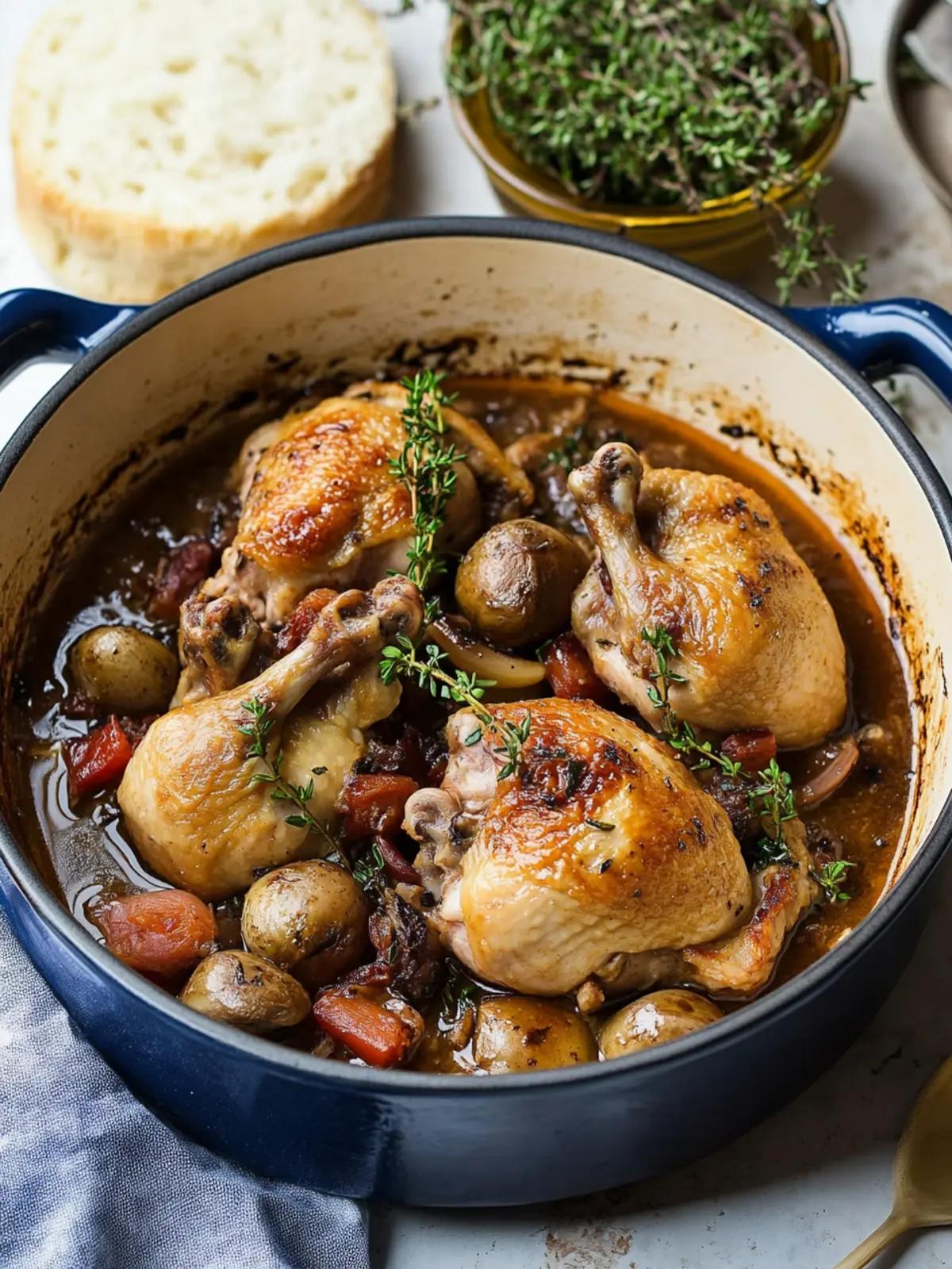 Savory Coq au Vin Recipe: A Classic French Delight at Home 2 Coq au Vin Recipe (Classic French Chicken and Red Wine!)