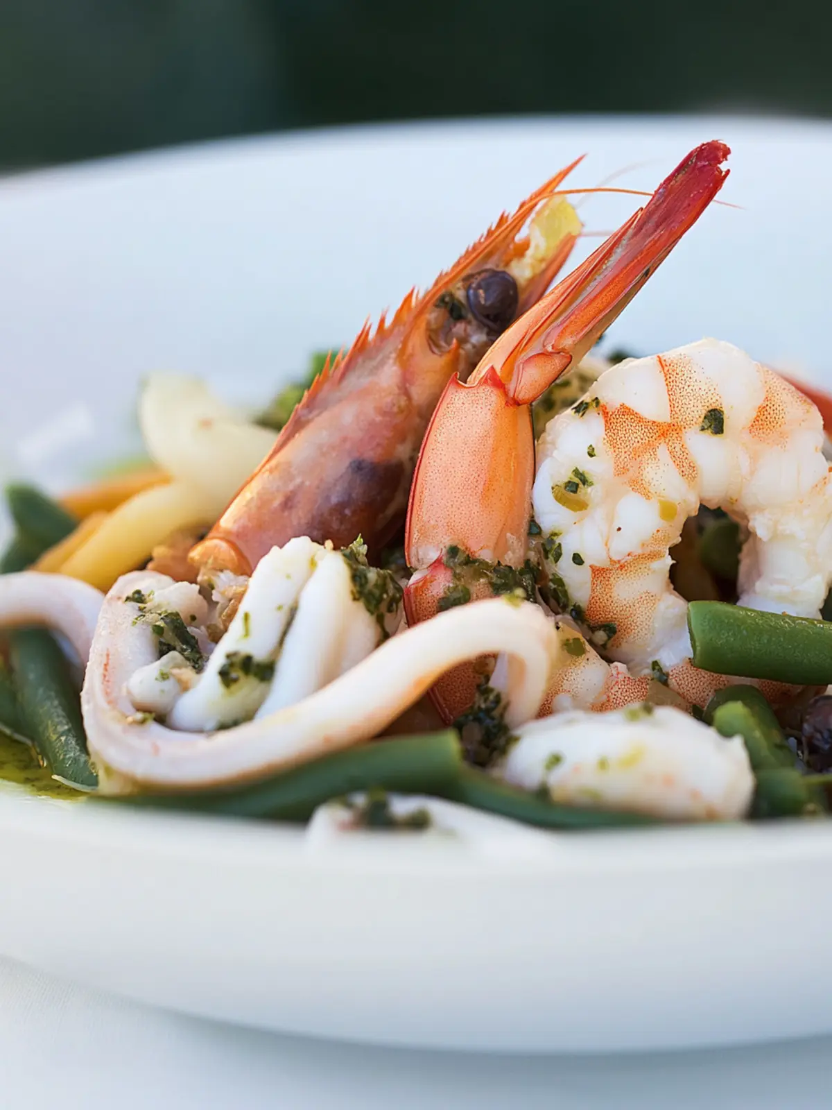Savor King Prawns and Squid with Zesty Ligurian Sauce 3 King prawns and squid with Ligurian sauce
